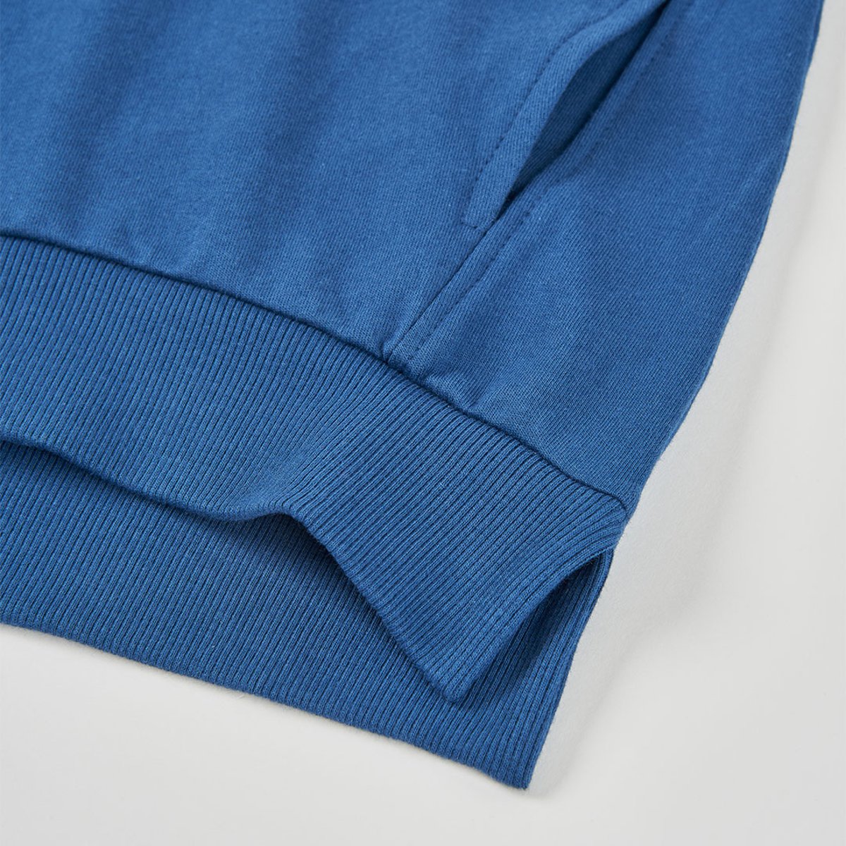 Sweat-shirt fille coton bleu, BOBOLI