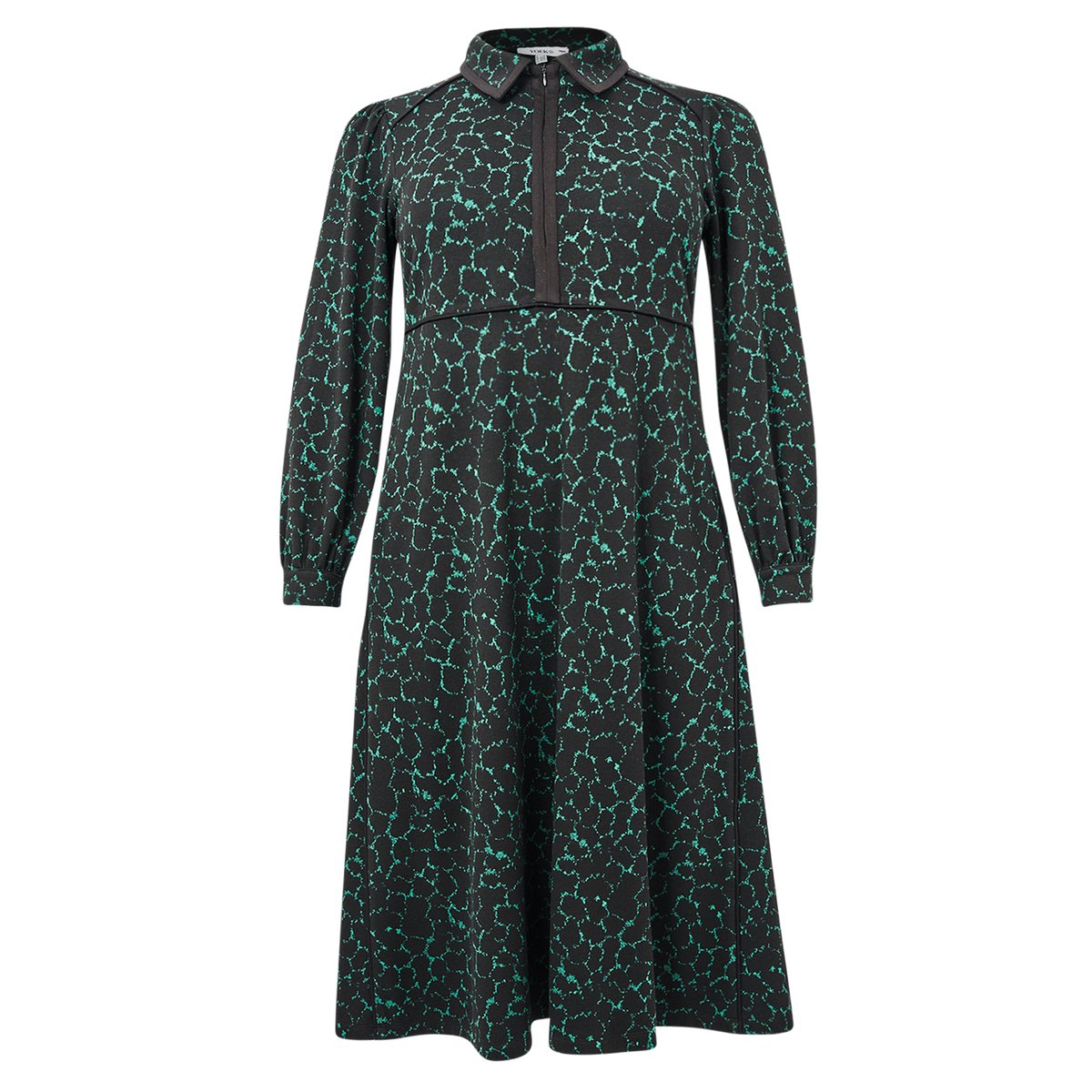 Robe imprimée vert, YOEK