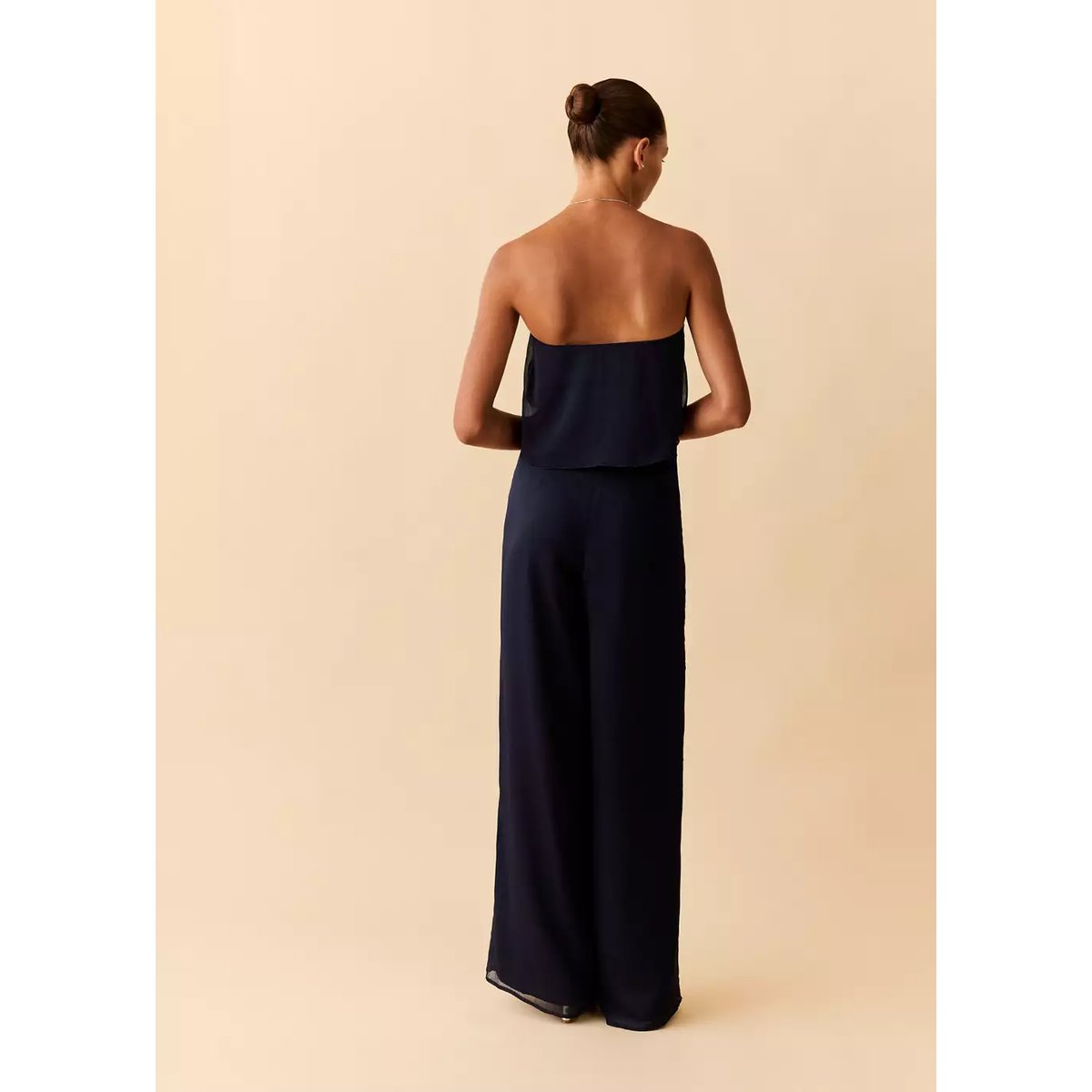 Combinaison bustier bleu marine, MANGO TEEN