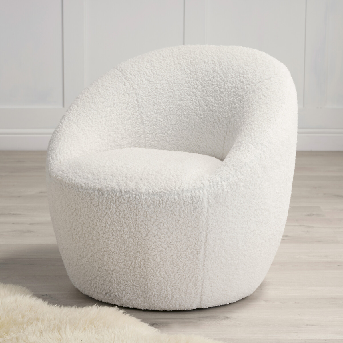 Snug Boucle Cocoon Chair white, SO'HOME