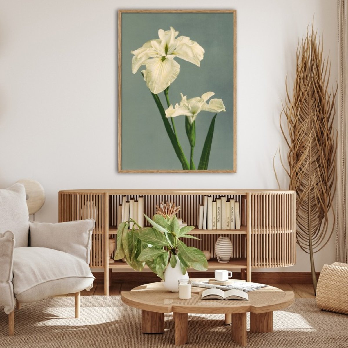 Affiche japonaise iris Ogawa Kazumasa multicolore, THE DYBDAHL CO