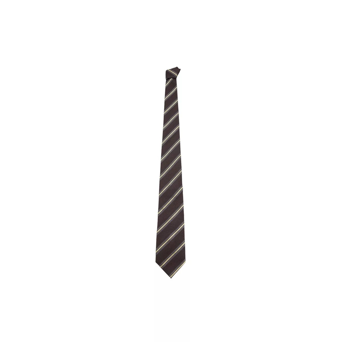 Cravate rayures combinées marron, MANGO MAN
