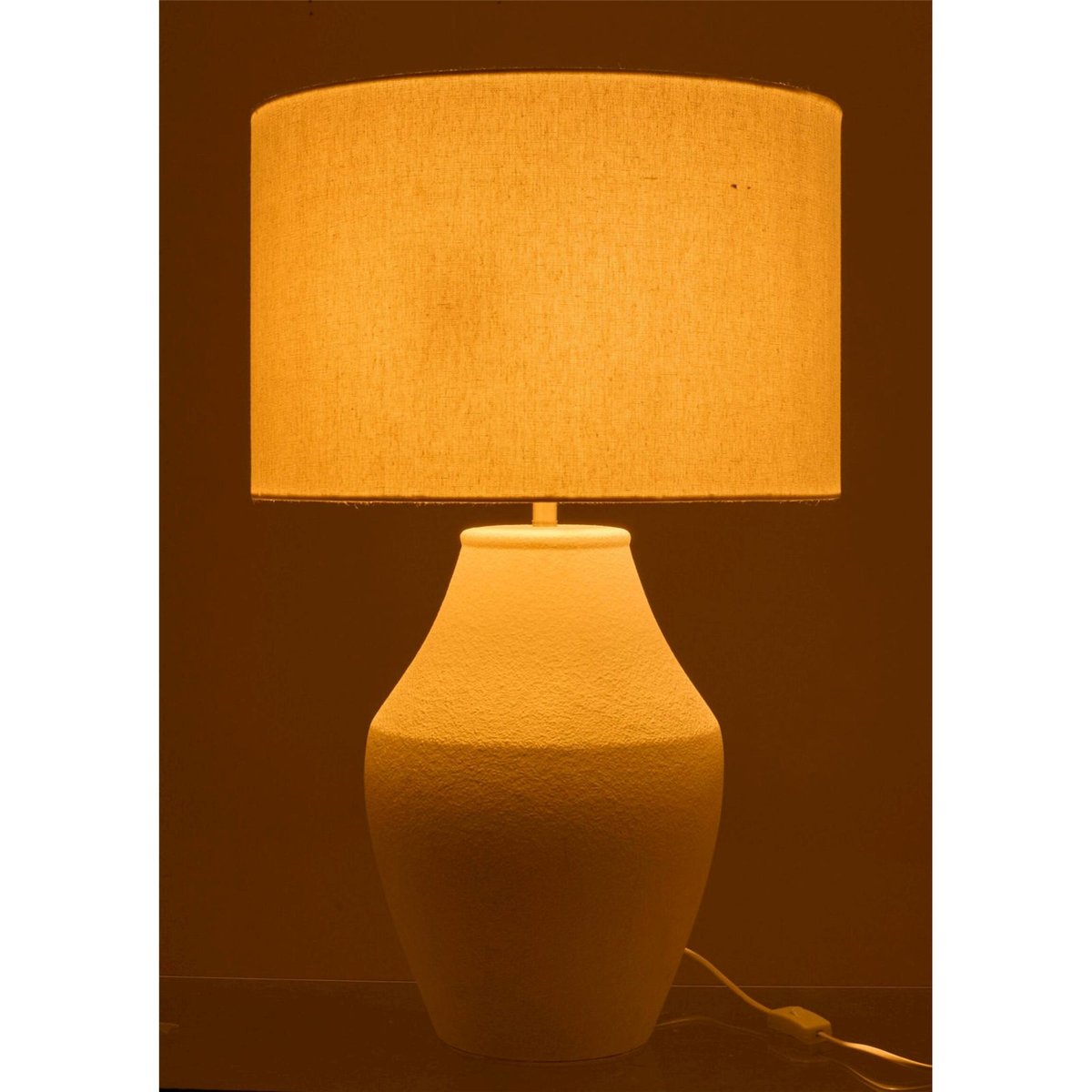 Lampe de table henri en céramique blanc, RECOLLECTION