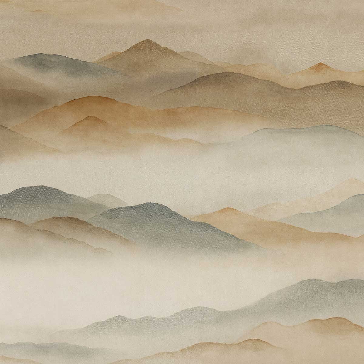 Papier peint Vallées Dorées beige, HEXOA