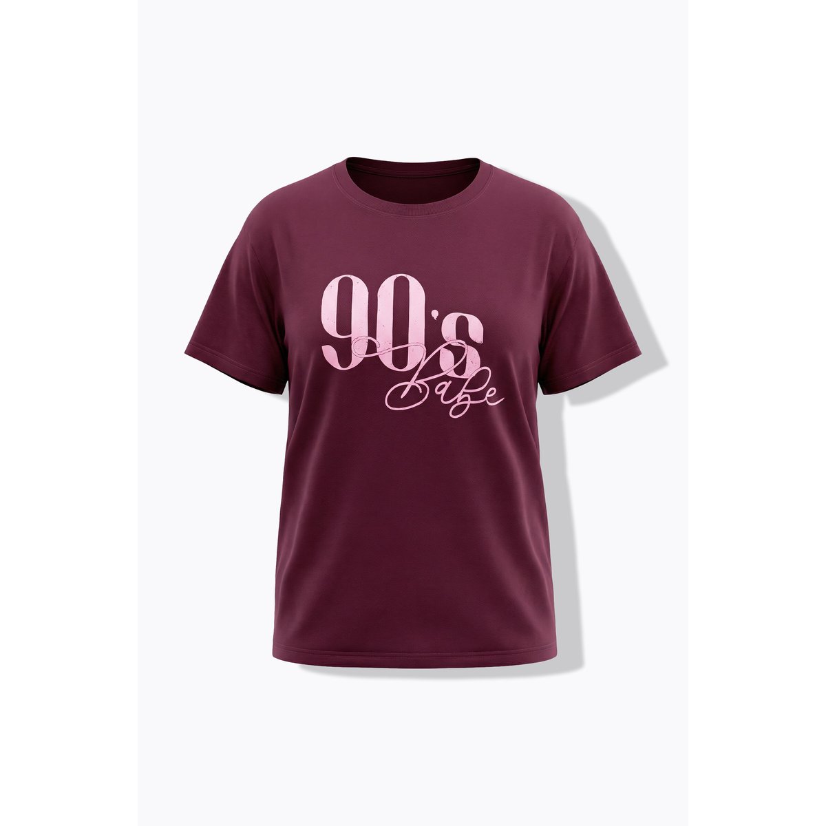 T-shirt oversize, imprimé 90s Babe aubergine, STUDIO UNTOLD