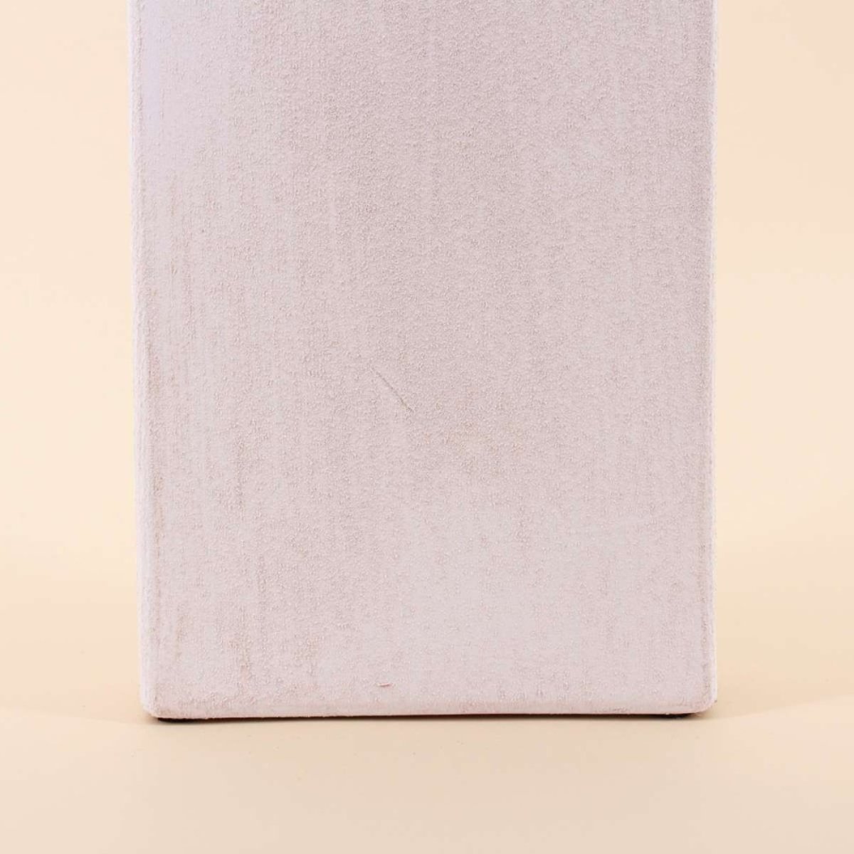 Vase bouteille géométrique en grès, H48cm blanc, ORNAMI