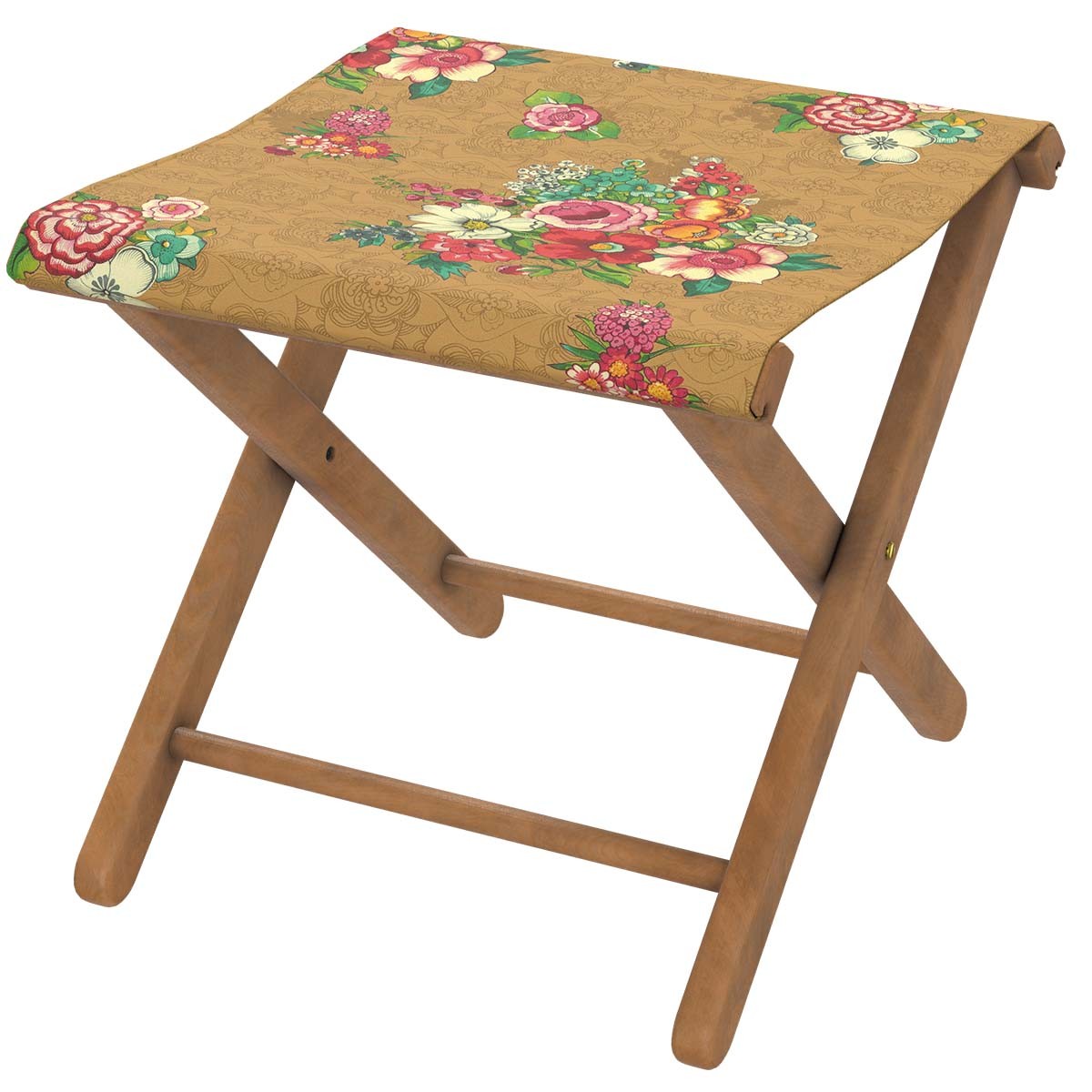 Pliant pêcheur en eucalyptus et toile outdoor, HANAMI jaune, VENT DE BOHÈME