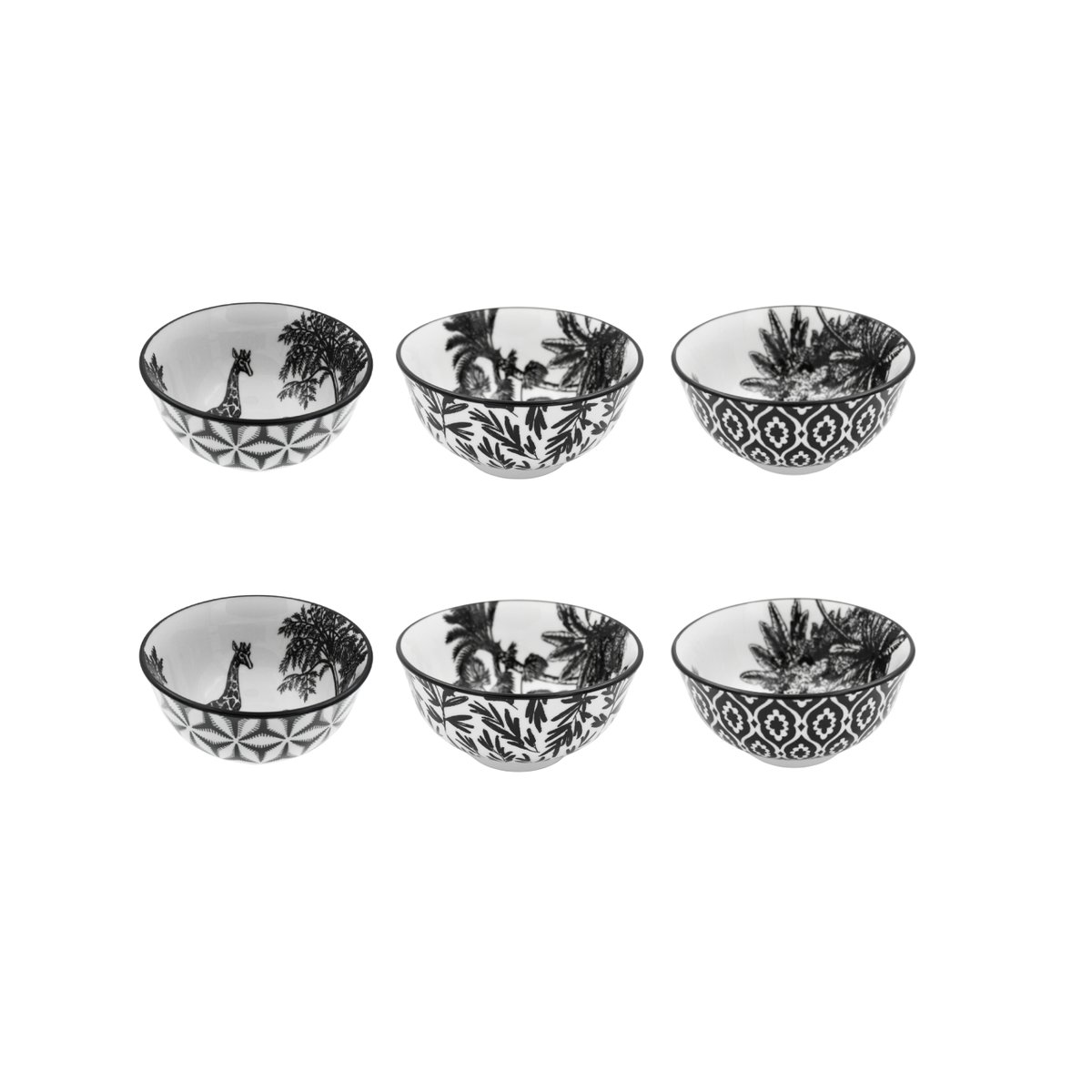 Lot de 6 petits bols, SAVANA beige, ARTIME