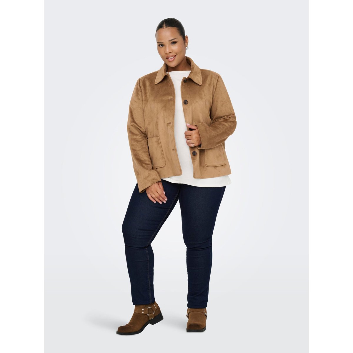 Veste cognac, ONLY CARMAKOMA