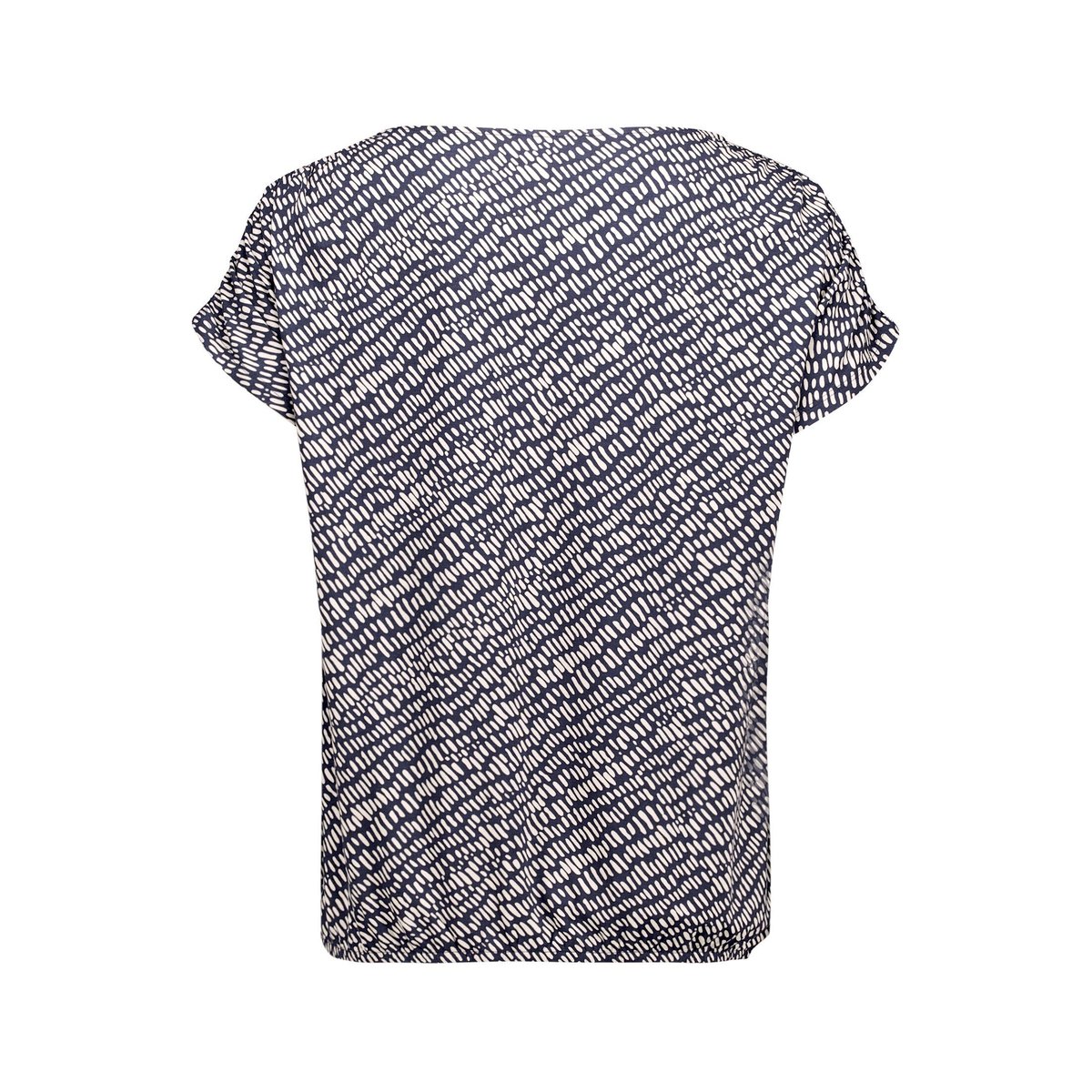 Haut imprimé à élastique dark blue/beige, BETTY BARCLAY
