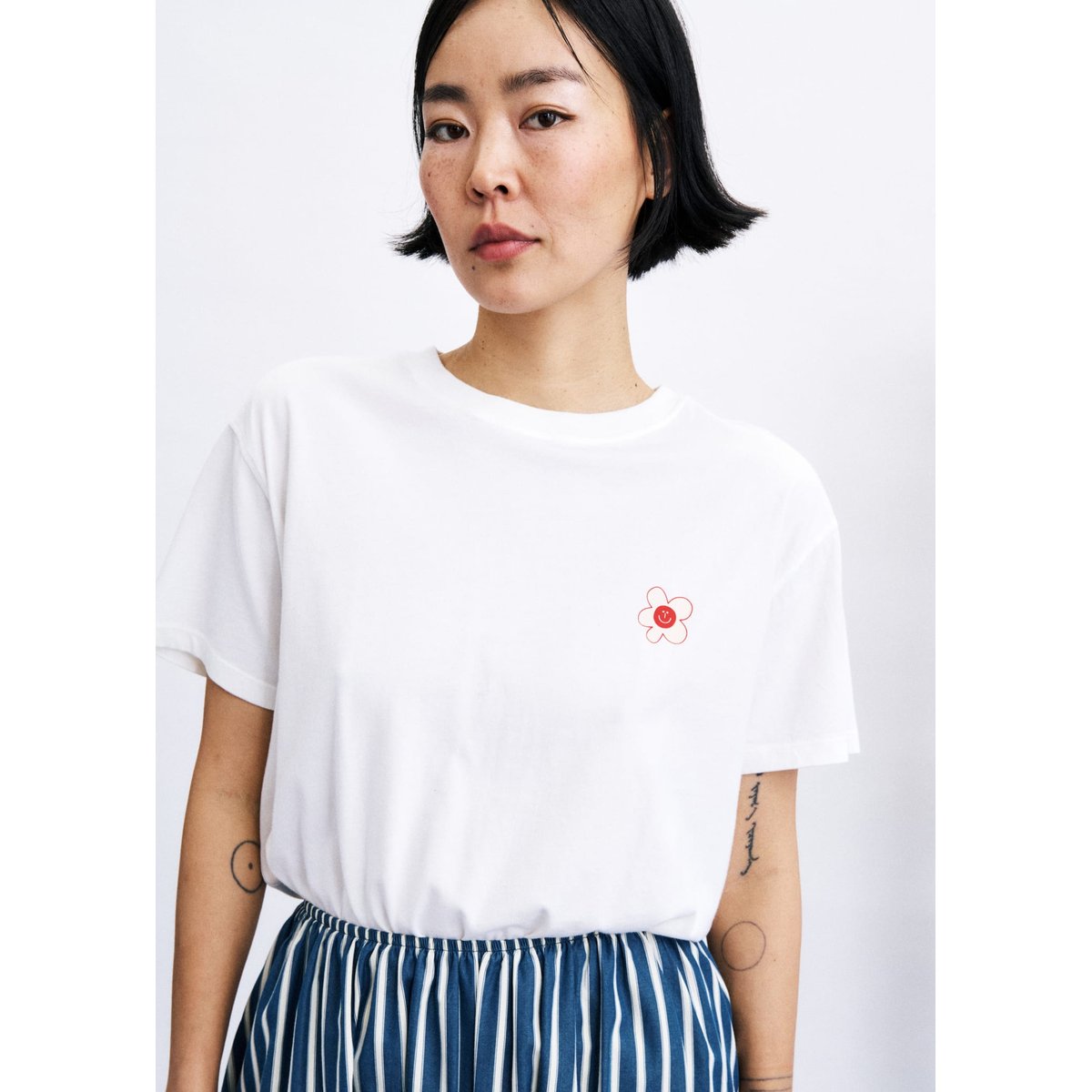T-shirt Aventures en coton AVENTURES blanc, FRNCH