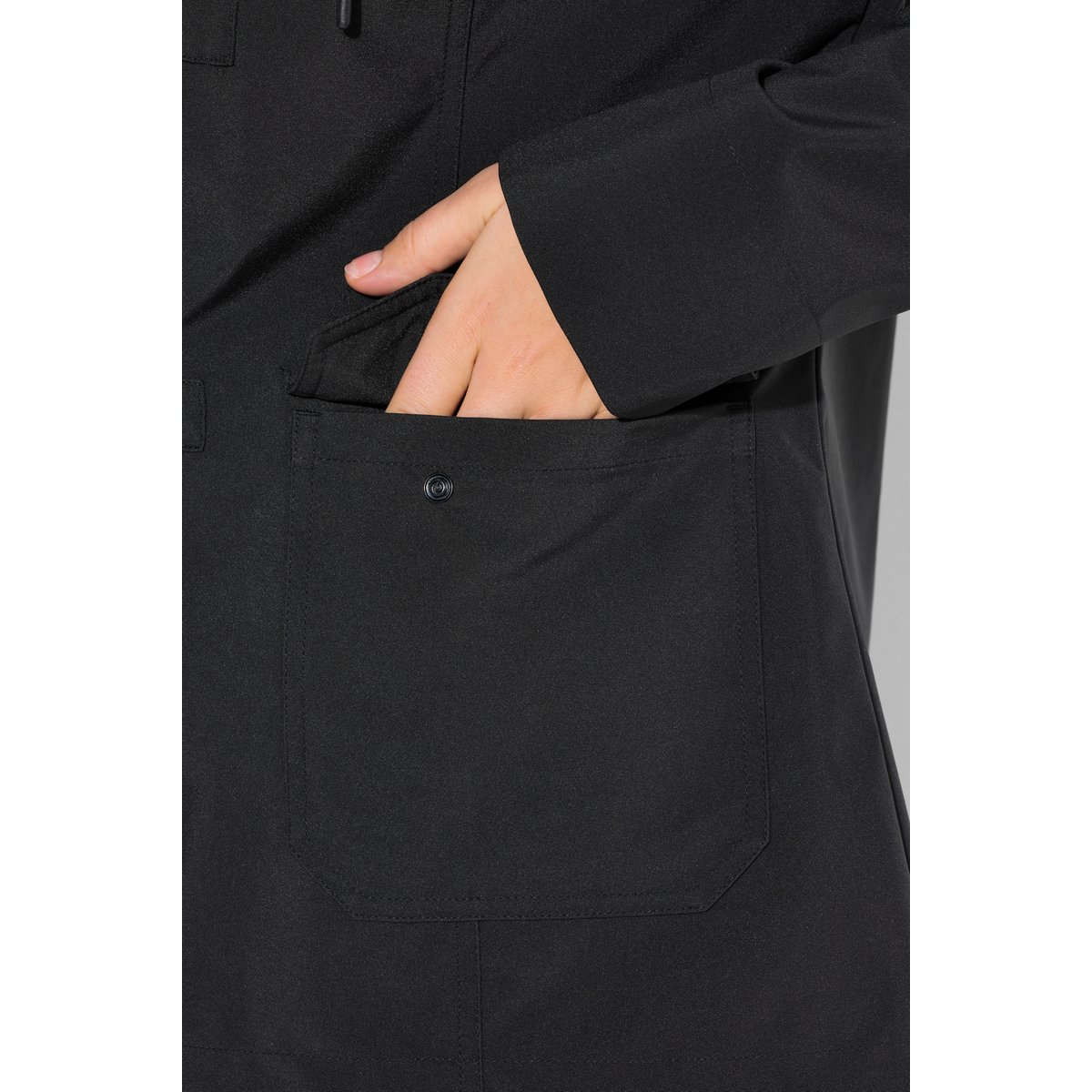 Veste softshell HYPRAR à capuche. Matière noir, ULLA POPKEN