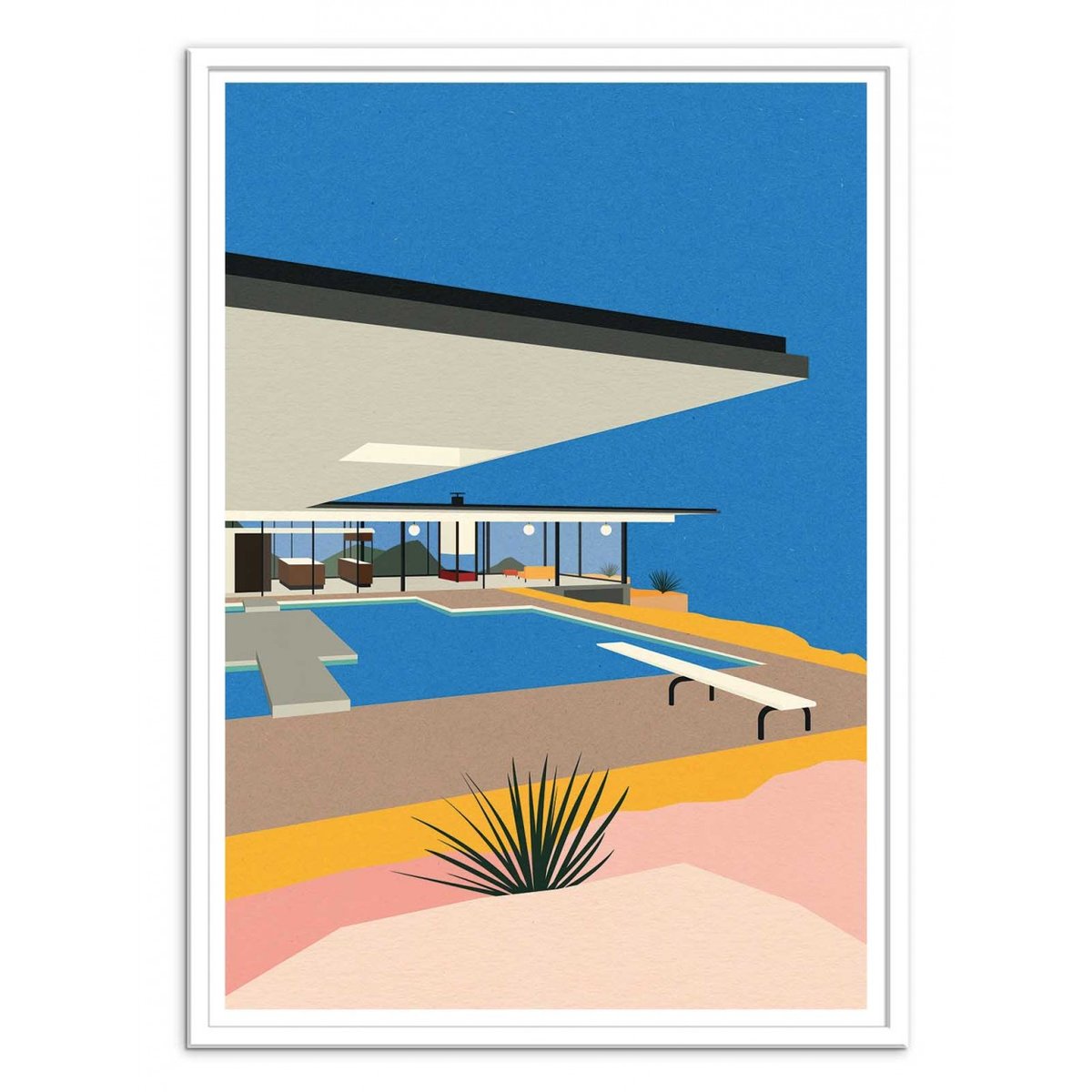 Affiche d'art - LA Stahl House - Rosi Feist affiche d'art, WALL EDITIONS