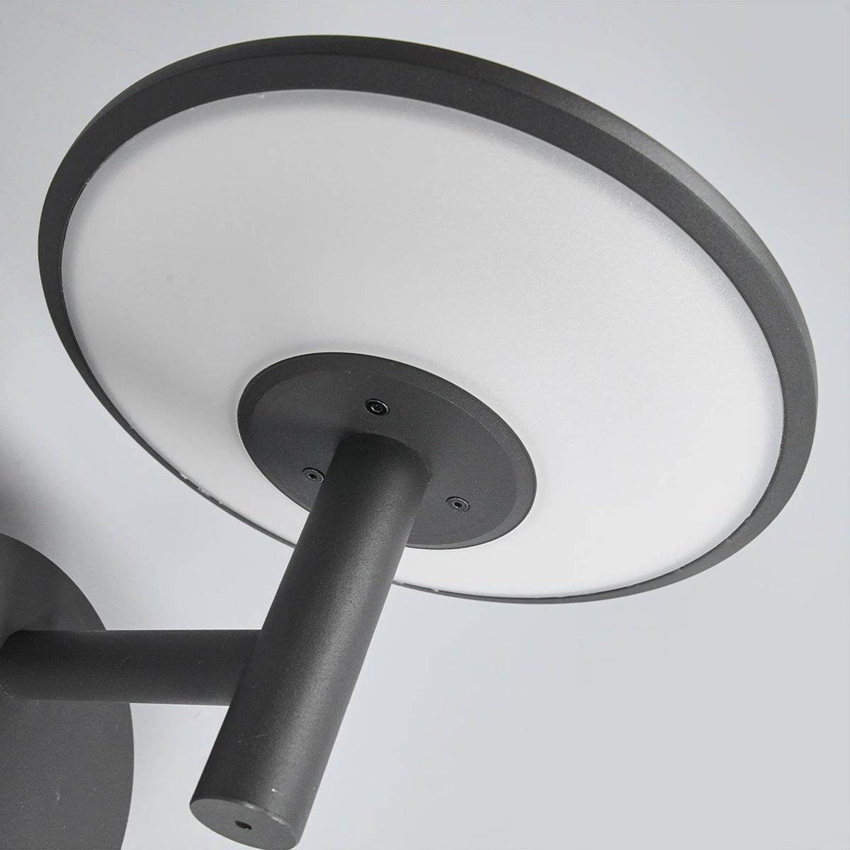 Applique extérieure en aluminium moderneLED anthracite, opale, LUCANDE