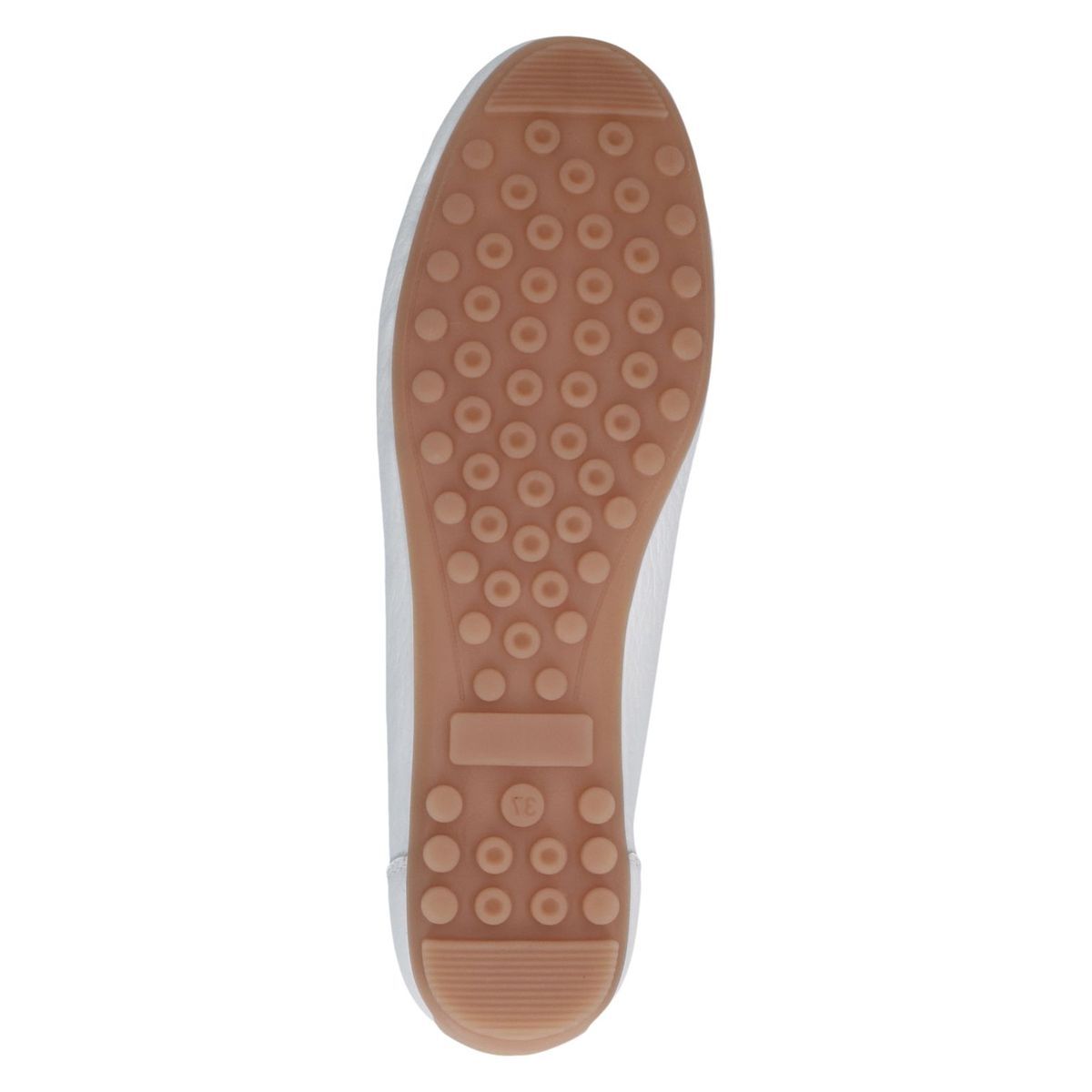 Mocassin en cuir blanc fauve, CAPRICE