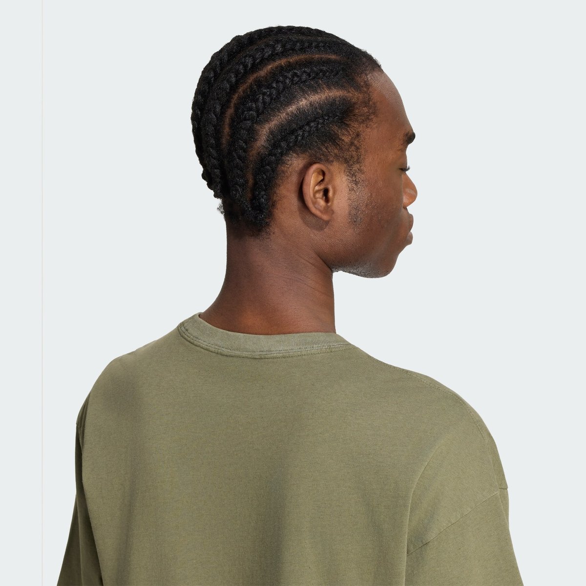 T-Shirt Ample Emmanchures Tombantes Délavé Trèfle Essentials T-Shirt Ample Emmanchures Tombantes Délavé Trèfle Essentials olive strata, adidas Originals