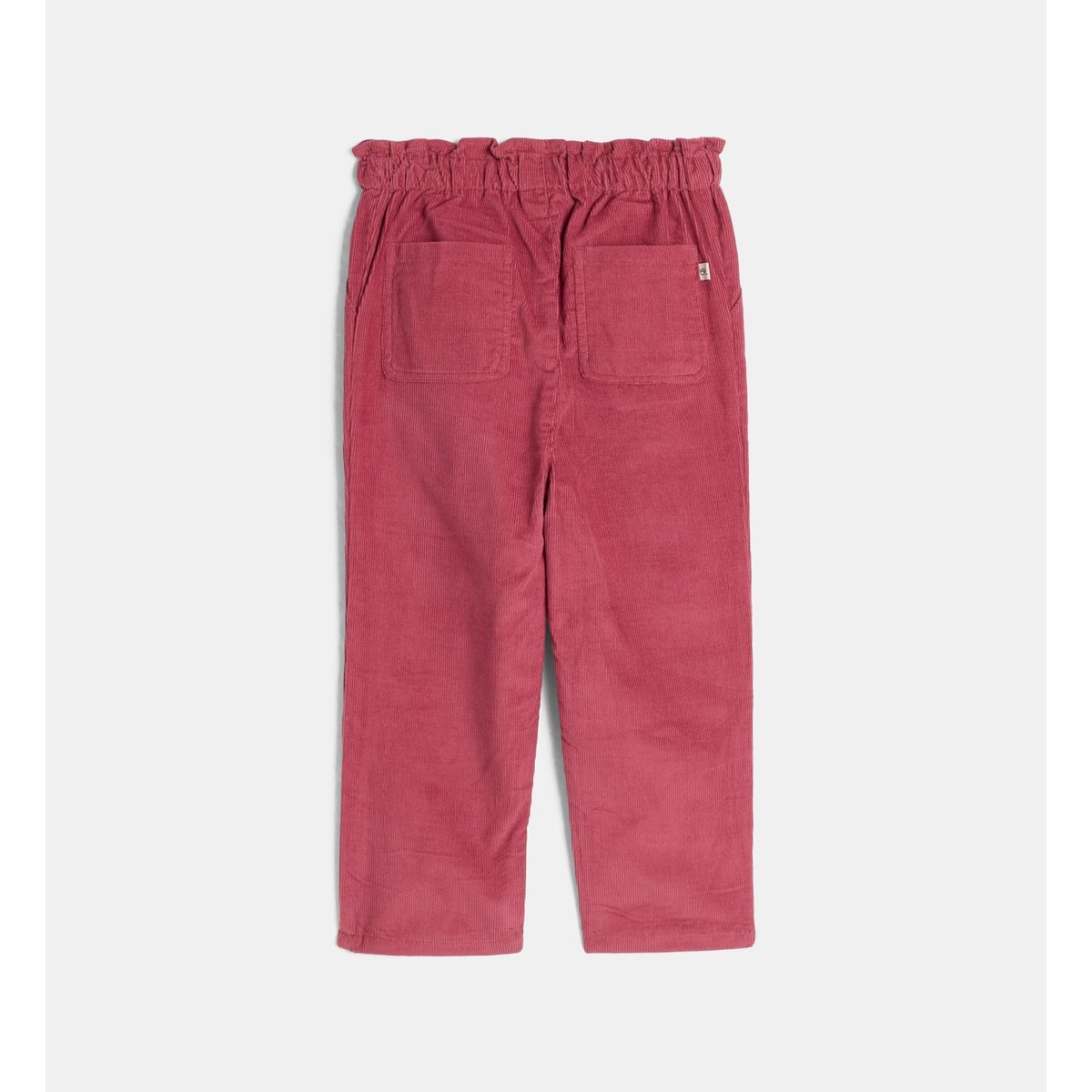 Pantalon droit vuliette en velours de coton bio rose, CADET ROUSSELLE