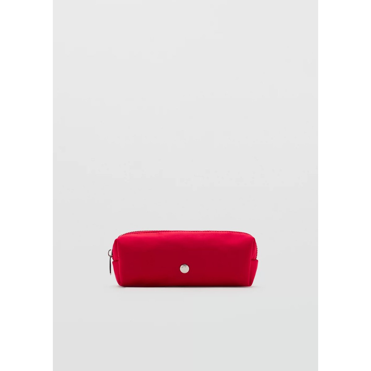 Trousse nylon fermeture Éclair rouge, MANGO