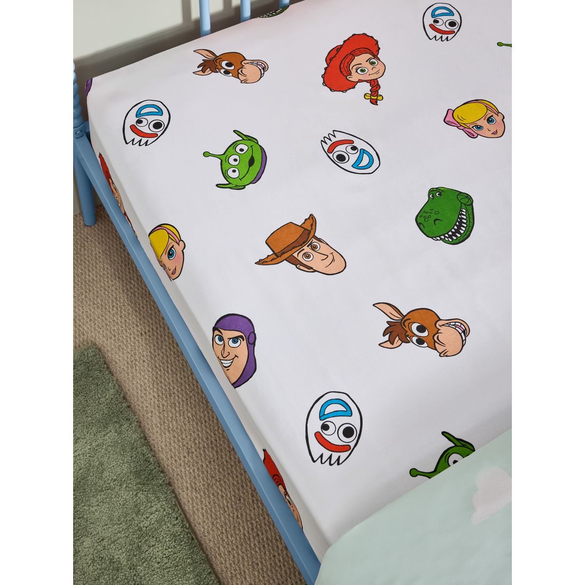 Drap-housse en coton toy story blanc, NEXT