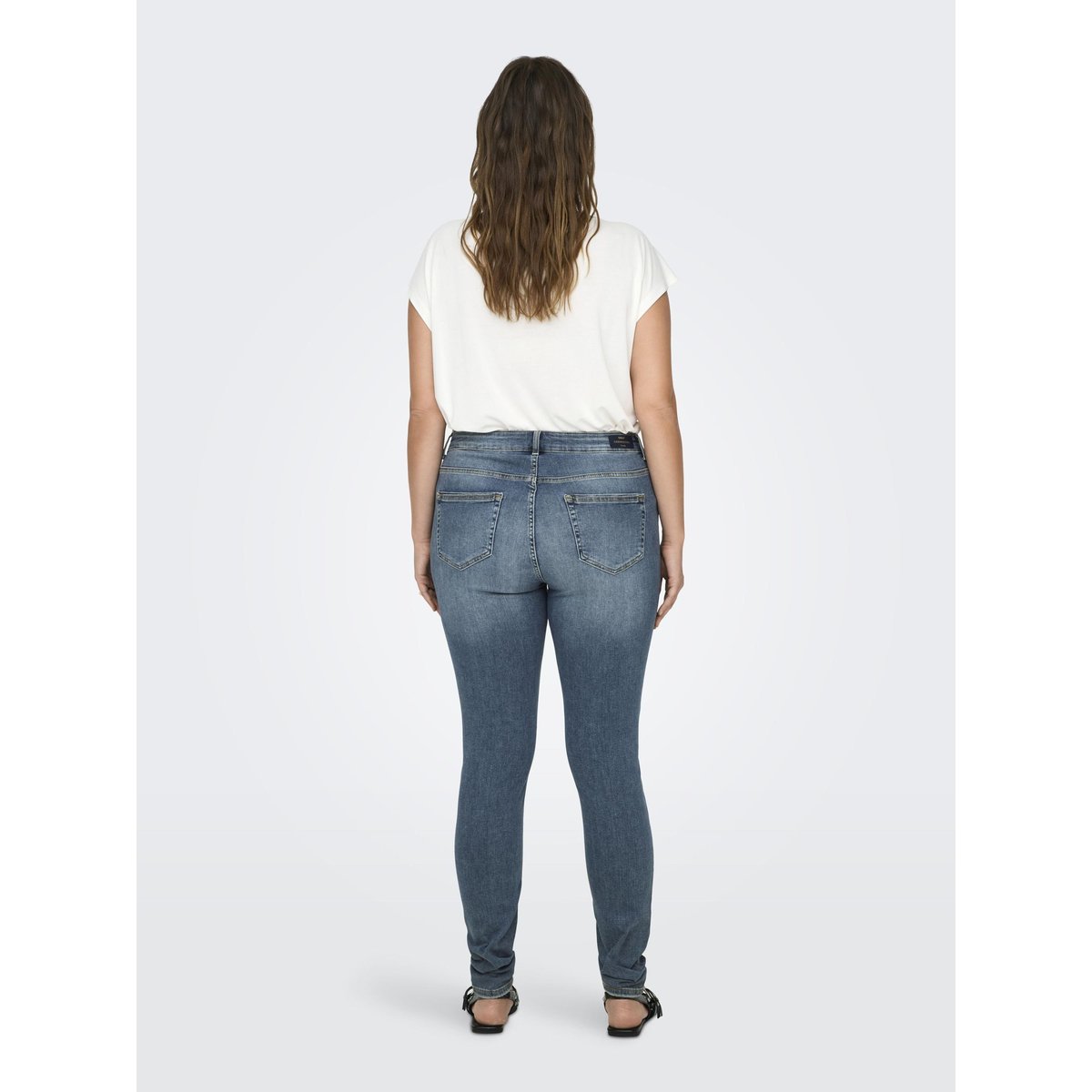 Jean Skinny medium blue denim, ONLY CARMAKOMA