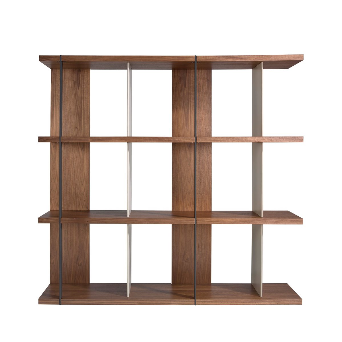Etagère en noyer et bois gris gris | noyer | noir, ANGEL CERDA