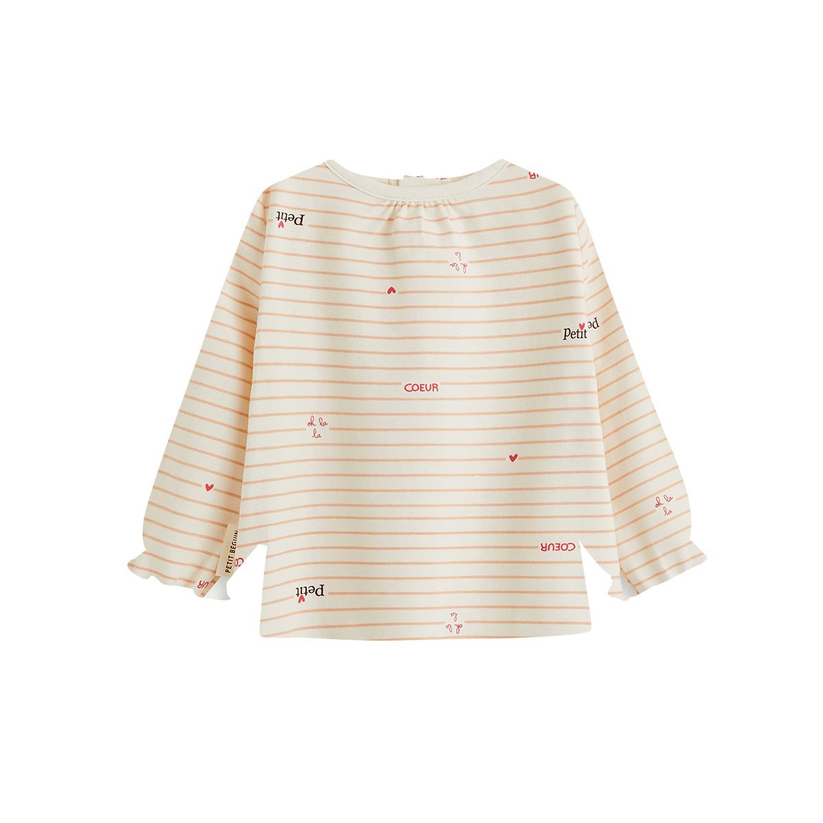 Lot de 2 t-shirts bébé manches longues Aimée ecru, PETIT BEGUIN