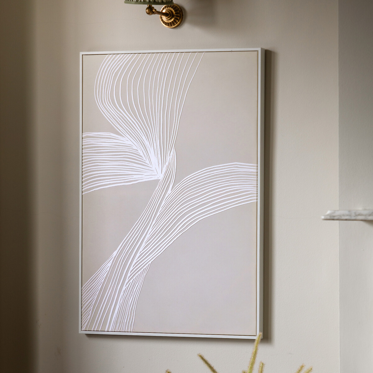 70x100cm Entwined Framed Canvas natural, ÉDITÉ