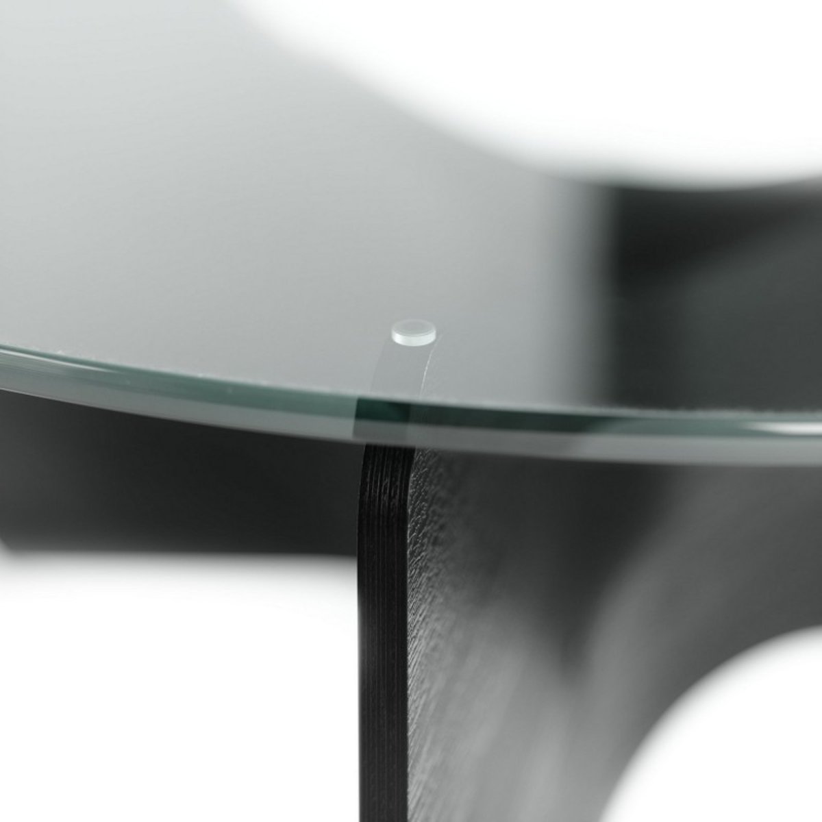 Table basse design verre bois  MADERA noir, UMBRA