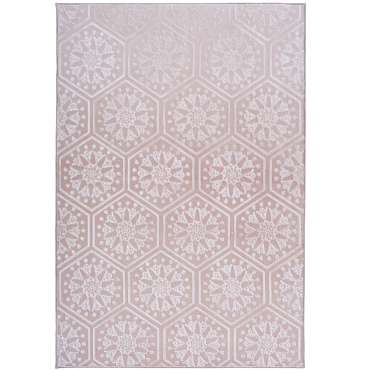 Tapis rectangulaire tufté main, MONROE rose, ARTE ESPINA