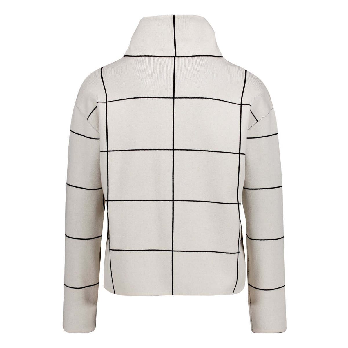 Pull-over en maille à col patch beige/black, BETTY BARCLAY