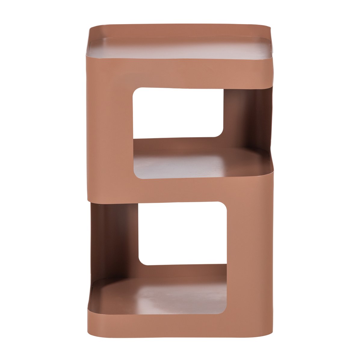 Table de chevet en métal RIV rose, WOOOD