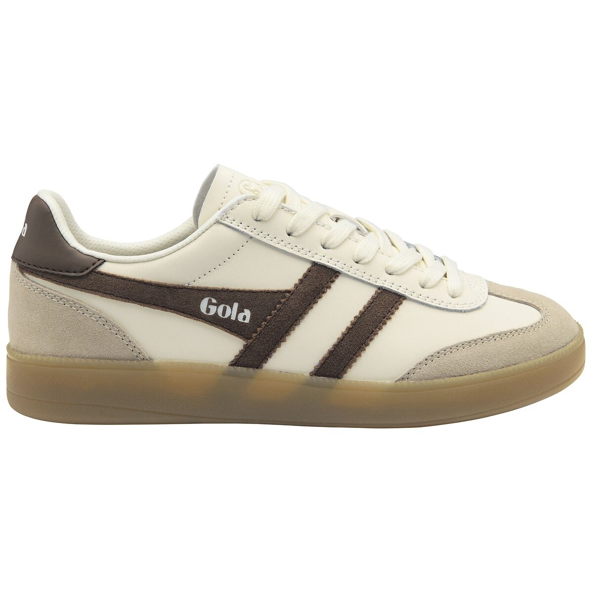 Baskets en cuir, VIPER LEATHER blanc/marron, GOLA