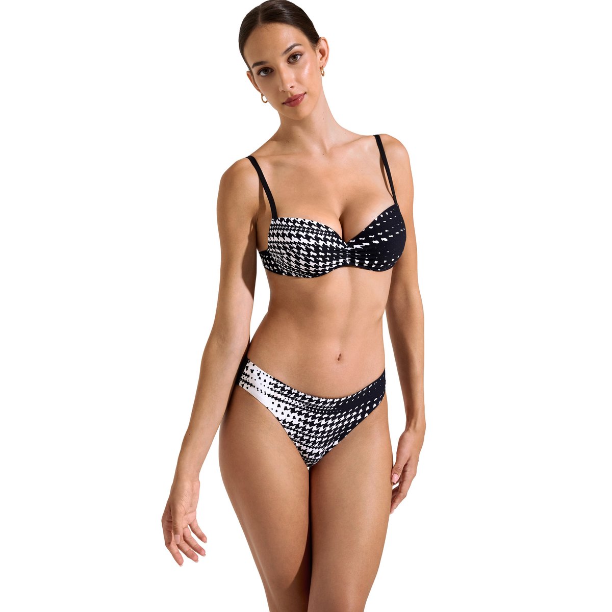 Haut maillot de bain préformé Quito noir, LISCA