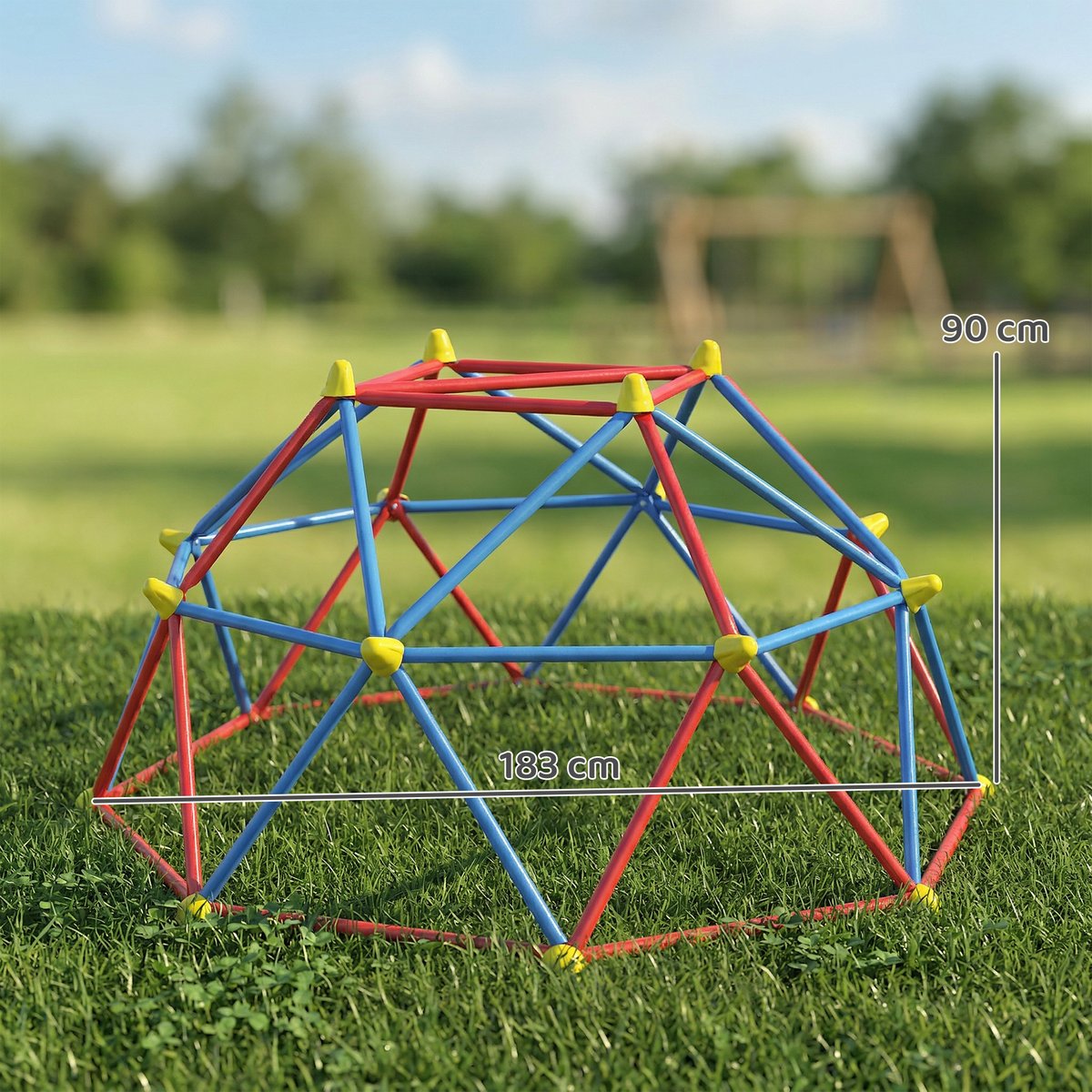 Parcours d'escalade pour enfants Métal multicolore, OUTSUNNY
