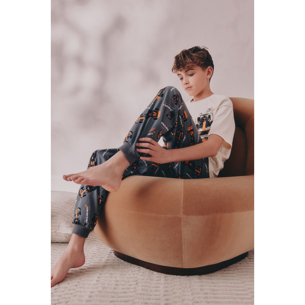 Pyjama 100 % coton mclaren noir/crème, NEXT