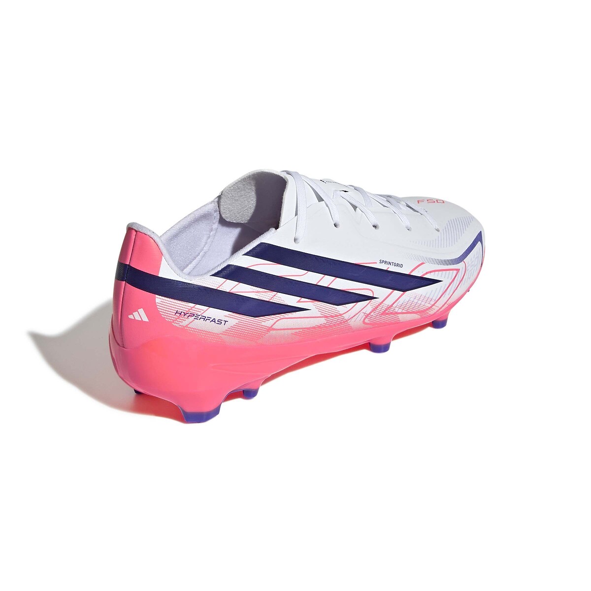 Kids F50 Hyperfast League FG Trainers white/mauve, adidas Performance