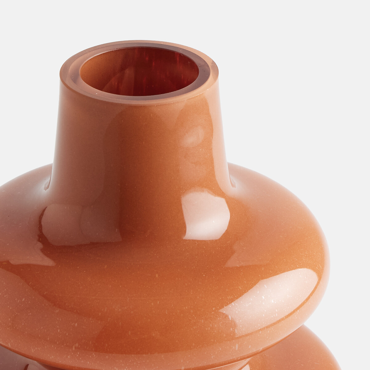 Vase en verre, hauteur 23 cm, OLIA orange cuit, LA REDOUTE INTERIEURS