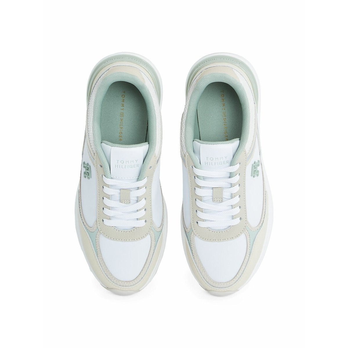 Baskets Fashion Runner Mix blanc, TOMMY HILFIGER