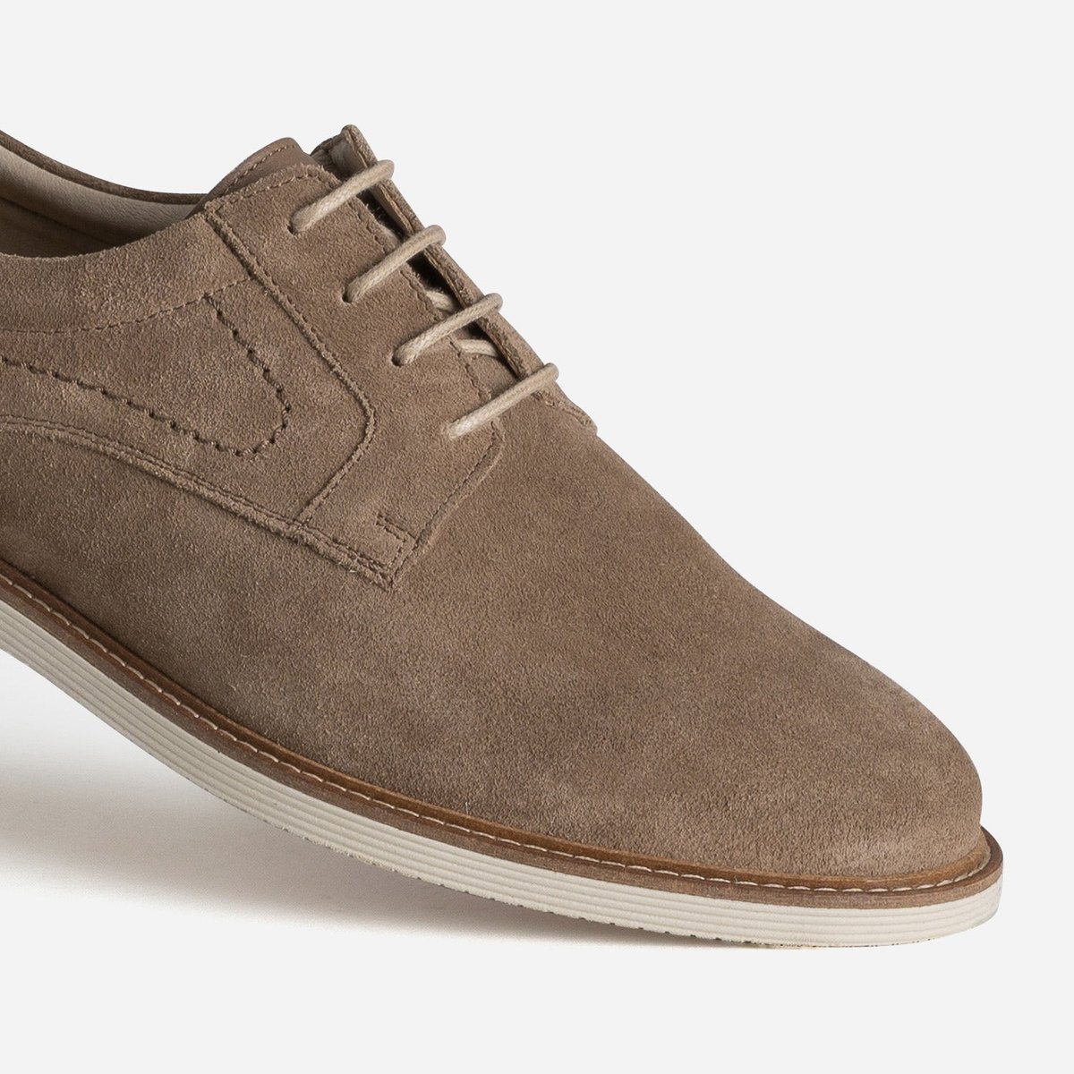 Derby en cuir FILIPE taupe, ERAM