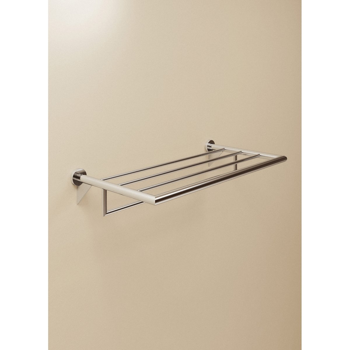 Porte Serviette Tablette mural avec vis ou adhésif KUBIC COOL chrome, COSMIC