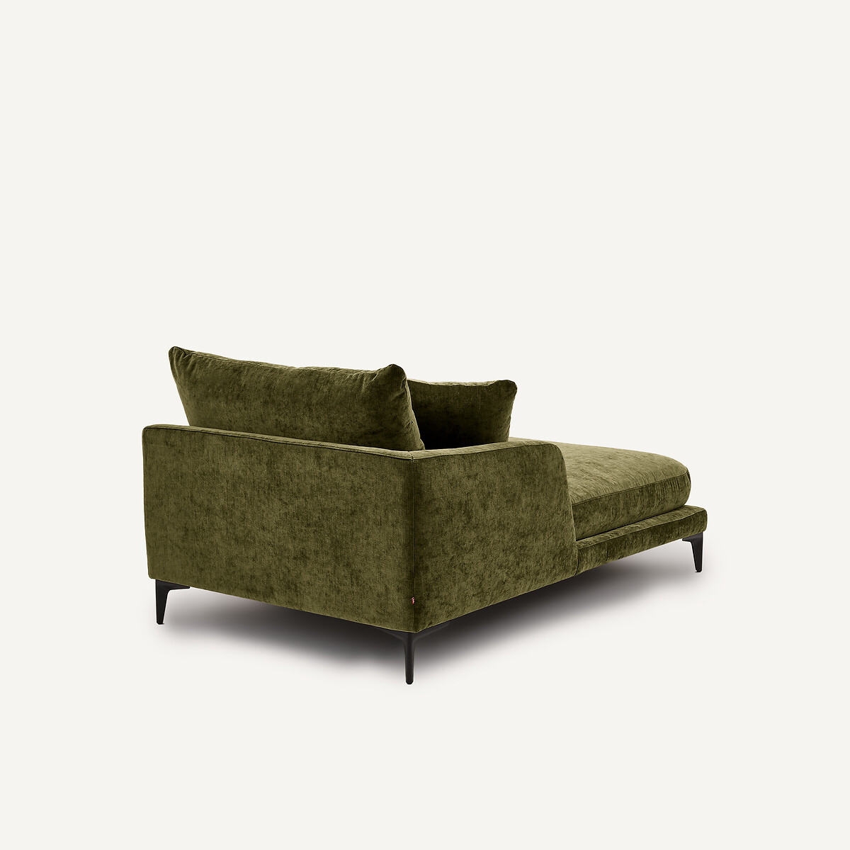 Chaise longue in velluto misto, MODERNISTE, design Emmanuel Gallina verde frutteto, AM.PM X EMMANUEL GALLINA