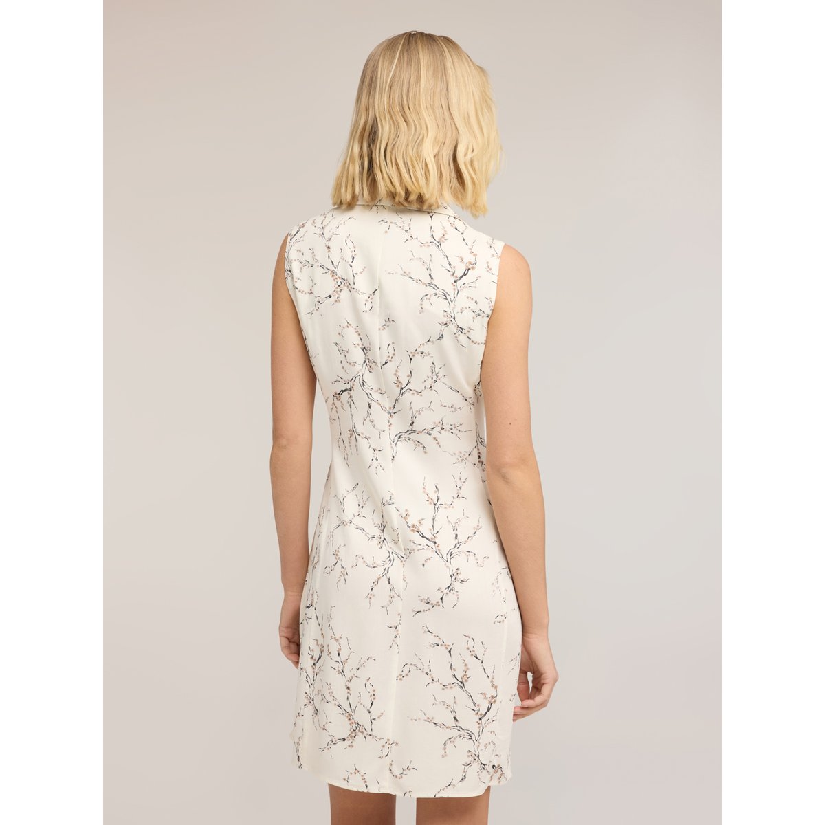 Robe portefeuille à imprimé blanc, MOTIVI