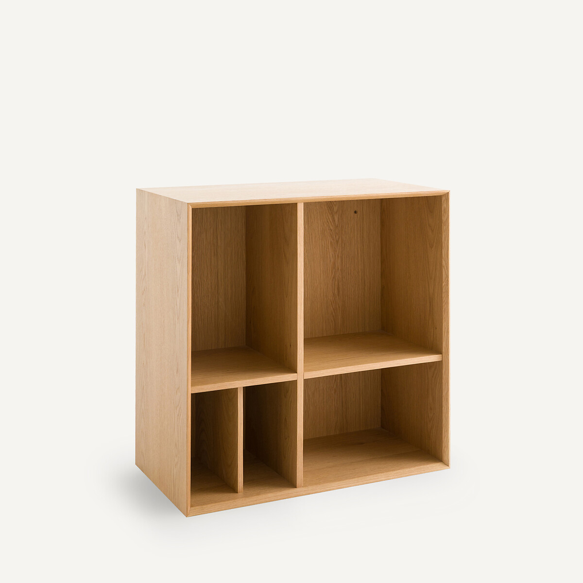 Kleine boekenkast in eikenfineer, Mikube naturel eikenhout, AM.PM
