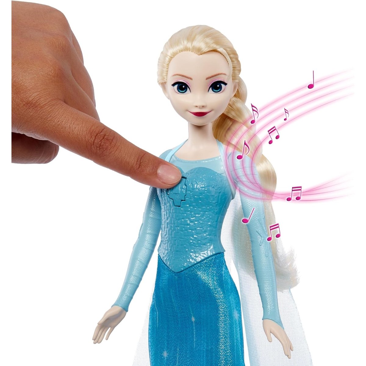 Poupée chantante Disney Elsa Frozen bleu, MATTEL