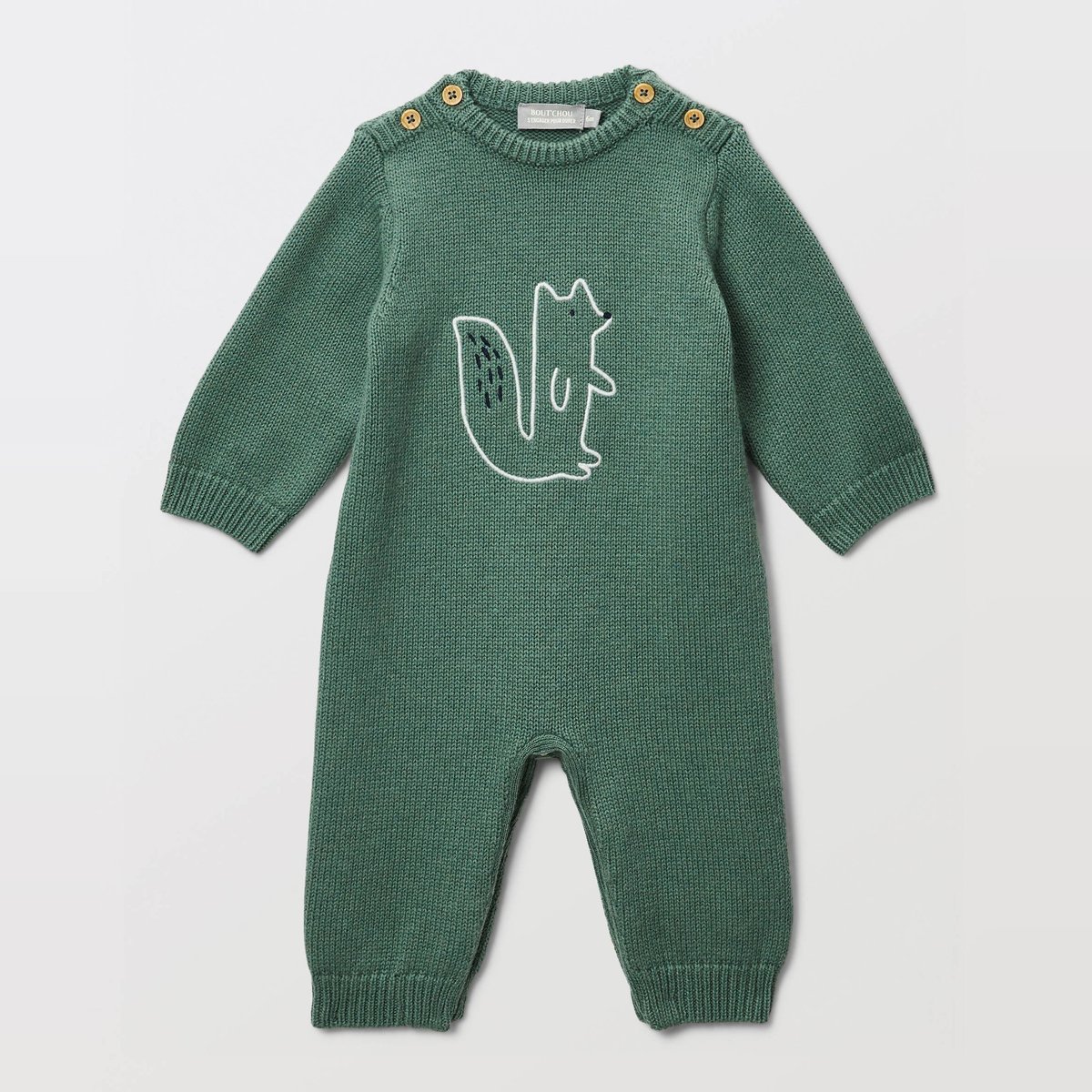 COMBI TRICOT LAINE meleze, BOUT'CHOU