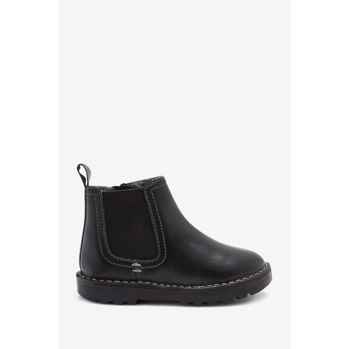 Bottines Chelsea En Cuir Doublées noir, NEXT