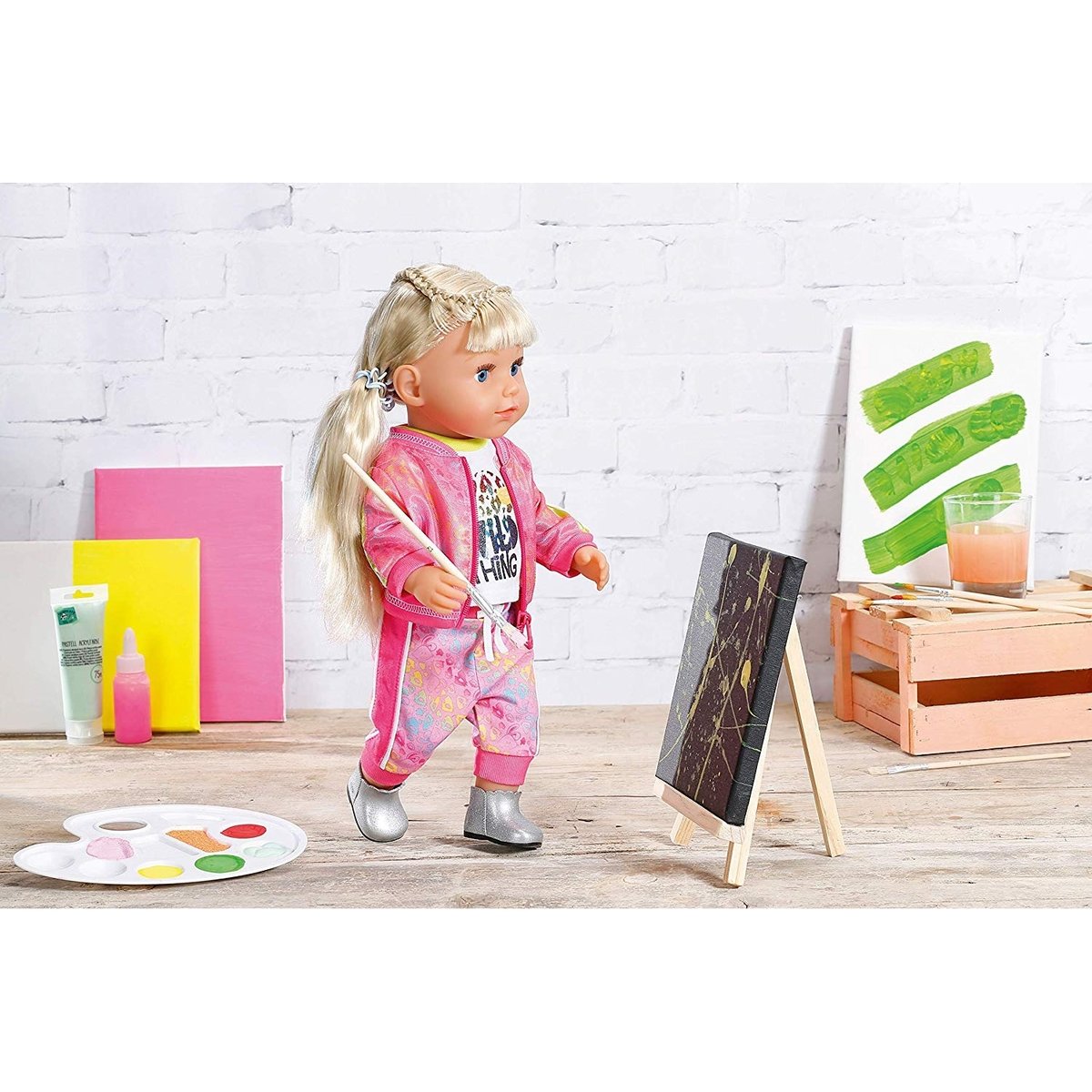 BABY Born Deluxe Trendiges Pink Set 43cm multicolore, ZAPF CREATION
