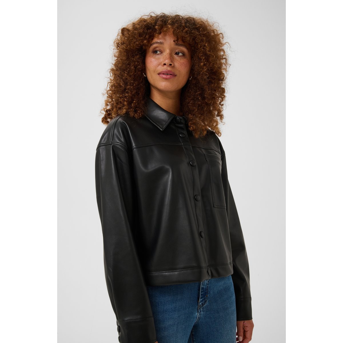 Chemise à manches longues noir black deep, KAFFE
