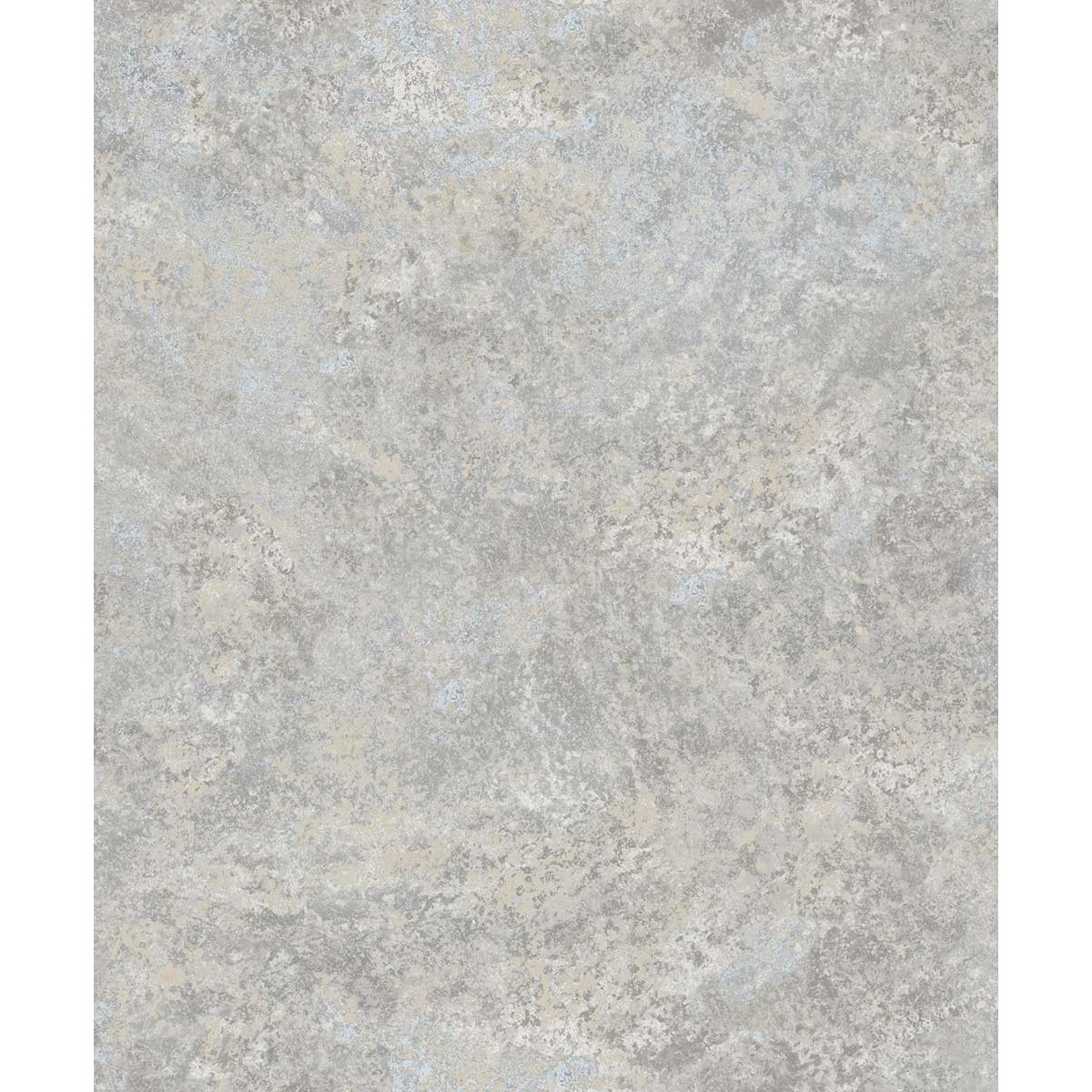 Papier peint effet béton ciré gris bleuté nacré gris, HEXOA