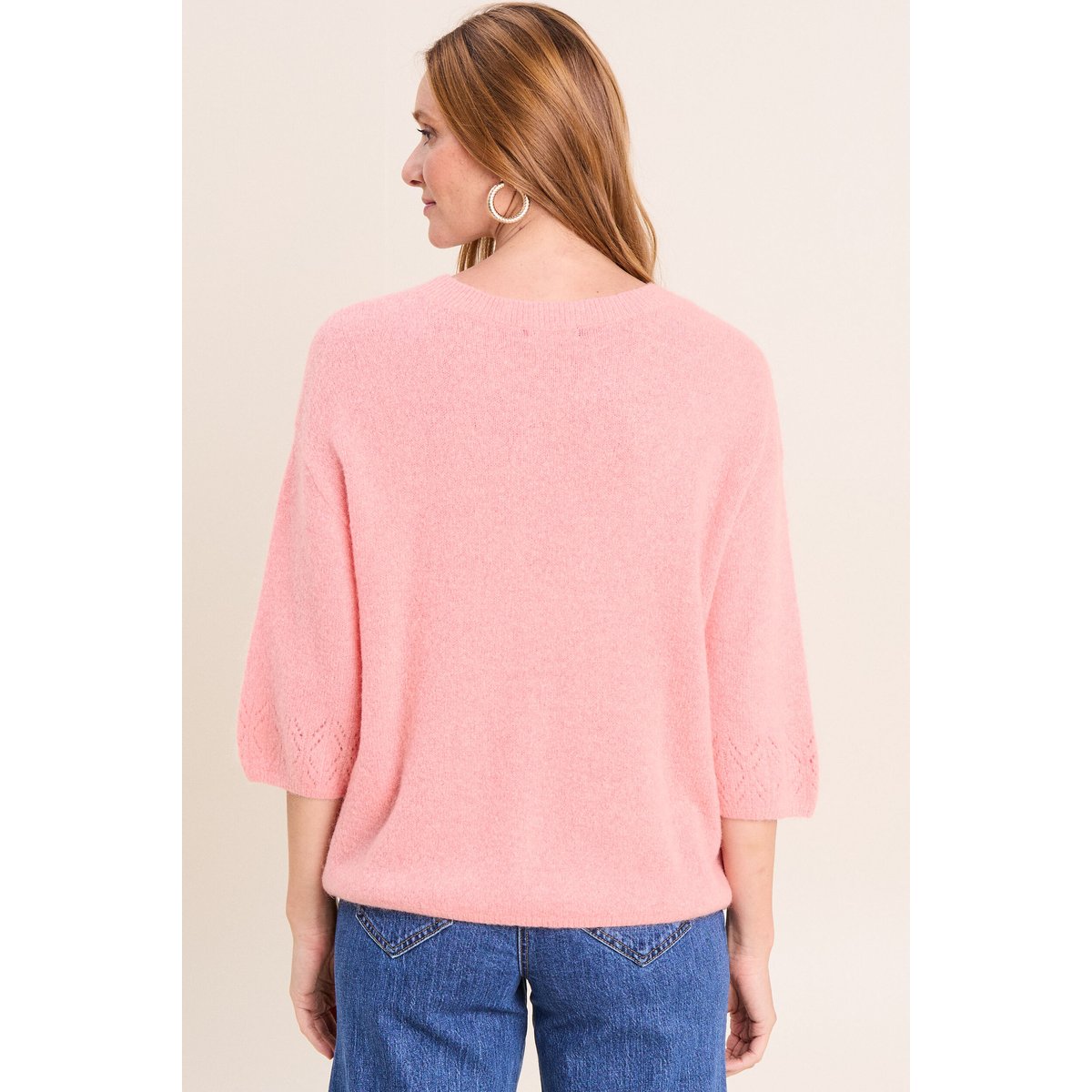 Pull col rond rose, BREAL